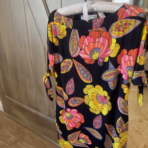 Trina Turk Floral Print Shift Dress – Size 4 - Picture 2 of 13
